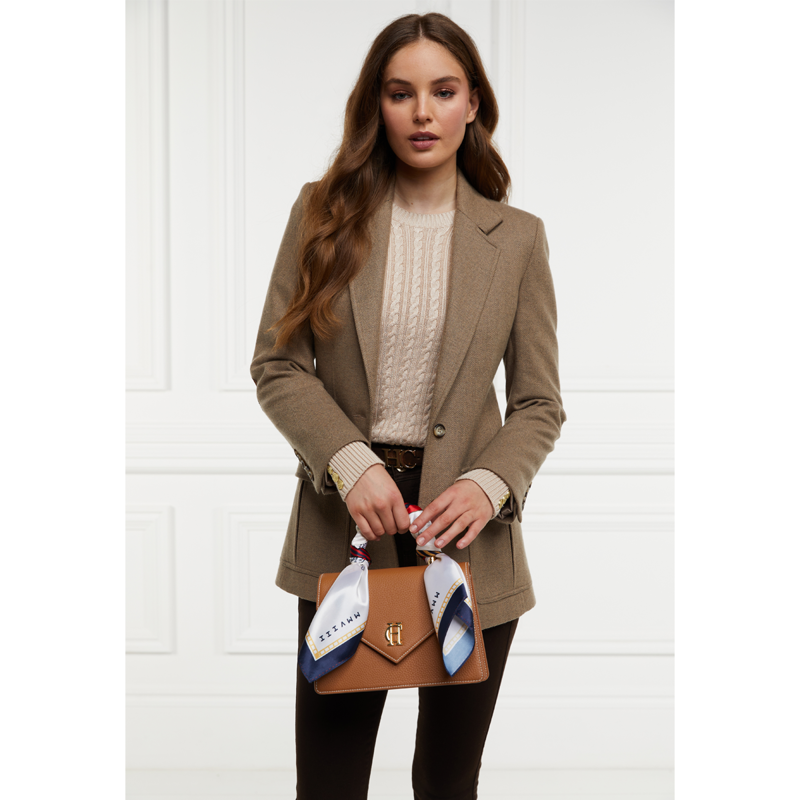 Holland Cooper Dowdeswell Scarf Bag - Tan Contrast-1